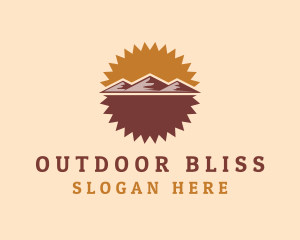 Outdoor Mountain Trekking logo design