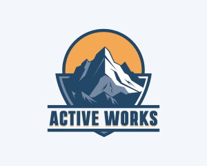 Peak Mountain Adventure logo design