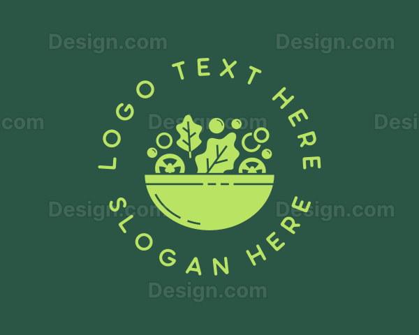 Vegetarian Salad Bowl Logo