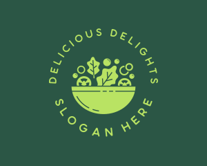 Vegetarian Salad Bowl Logo