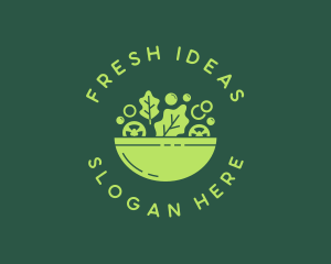 Vegetarian Salad Bowl Logo