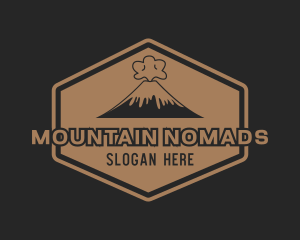 Volcanic Adventure Trekking logo design