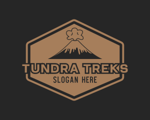 Volcanic Adventure Trekking logo design