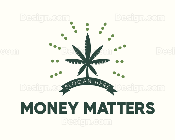 Palm Tree Weed Logo