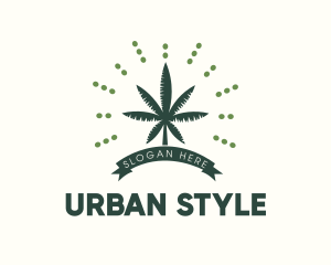 Palm Tree Weed Logo