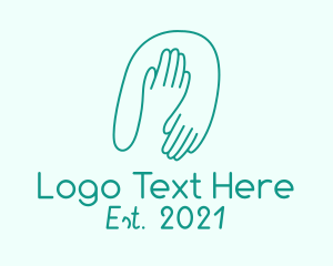 Minimalist Helping Hands logo