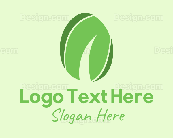 Green Organic Egg Logo