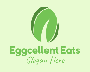 Green Organic Egg logo