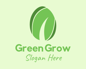 Green Organic Egg logo design