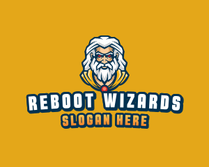 Esports Gamer Wizard logo design