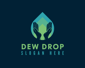 Water Drop Handwashing logo design