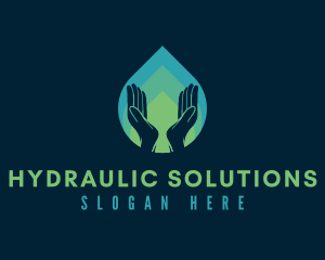 Water Drop Handwashing logo design