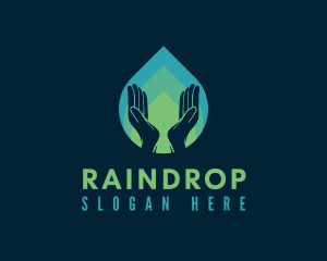 Water Drop Handwashing logo design