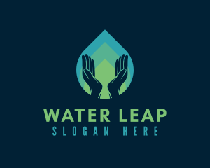 Water Drop Handwashing logo design