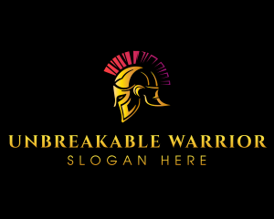 Spartan Warrior Helmet logo design