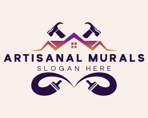 Roof Painting Repairs logo design