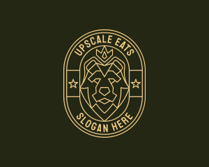 Bear Animal Heraldry logo design