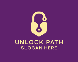 Digital Lock & Key logo design