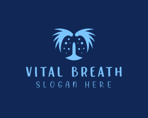 Respiratory Lung Viral Disease logo design