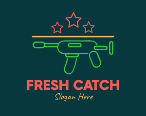 Colorful Neon Toy Gun Blaster logo