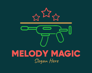 Colorful Neon Toy Gun Blaster logo