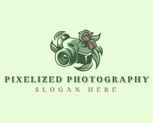 Flower Camera Photography logo design