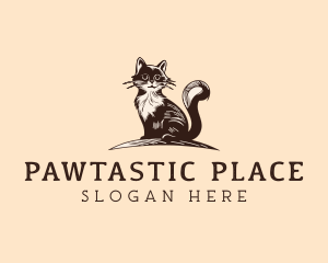 Pet Cat Grooming logo