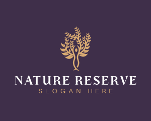 Organic Nature Tree Planting logo design