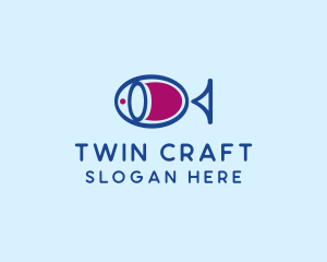 Fish Wine Restaurant  logo design