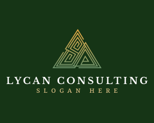 Corporate Business Pyramid logo design