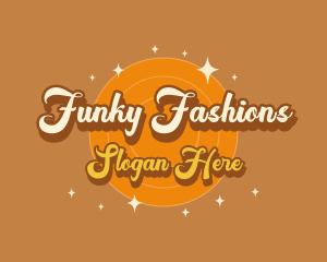 Retro Funky Hipster logo