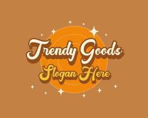 Retro Funky Hipster logo design