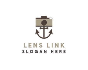 Marine Anchor Lens logo design