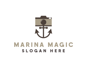 Marine Anchor Lens logo design