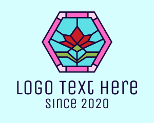 Stained Glass Flower logo