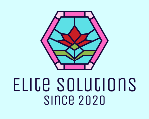 Stained Glass Flower logo