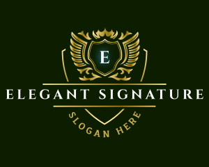 Luxury Elegant Wings logo design