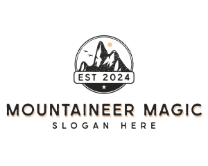 Hiking Mountain Travel logo design