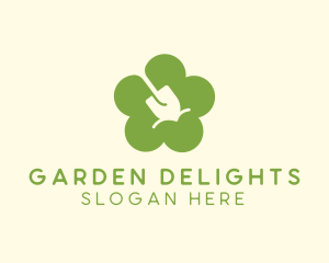 Landscaping Flower Shovel logo design