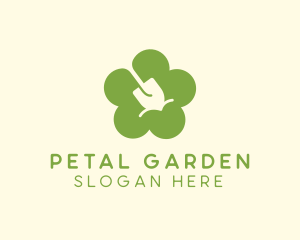 Landscaping Flower Shovel logo design