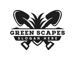 Gardening Shovel Landscape logo