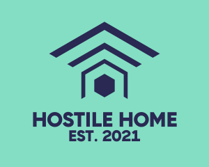 Home Signal Roof logo design