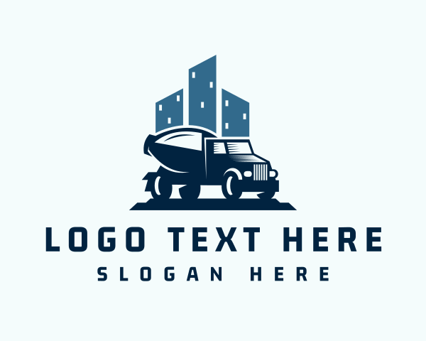 Cement Truck logo example 1