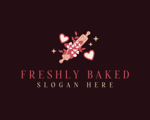 Rolling Pin Bakery Heart logo design