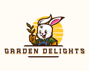 Rabbit Plant Gardening logo design