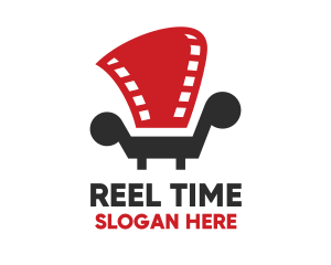 Film Reel Armchair logo design