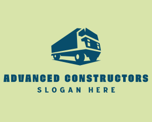 Freight Truck Transport logo design