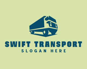 Freight Truck Transport logo design