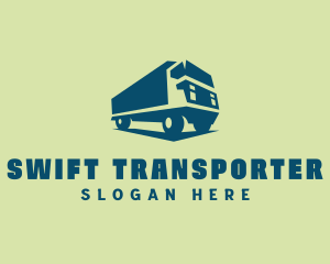 Freight Truck Transport logo design