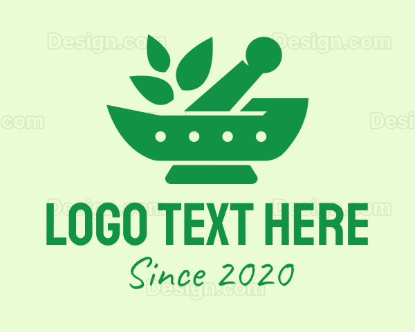 Green Natural Herbal Pharmacy Logo